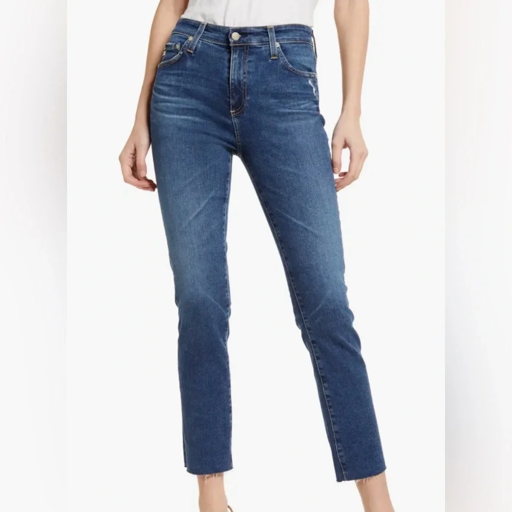 AG Mari High Rise Slim Straight Crop Jeans | 8 Yrs Eastcoast | Size 25 NWOT